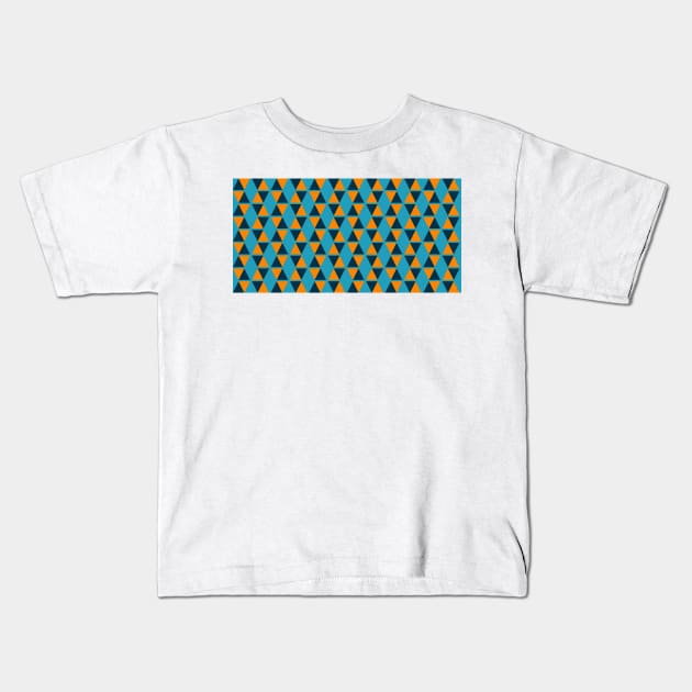 Seamless geometric pattern with triangles Kids T-Shirt by oscargml